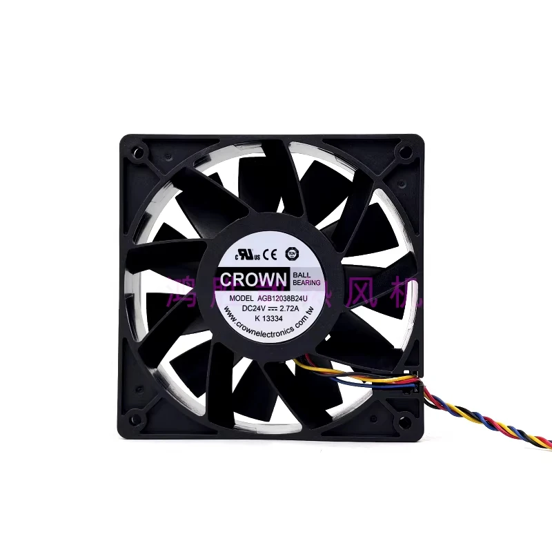 H 1PCS FOR CROWN AGB12038B24U DC24V 2.72A 12038 12CM Cooling Fan
H 1PCS FOR CROWN AGB12038B24U DC24V 2.72A 12038 12CM Cooling Fan