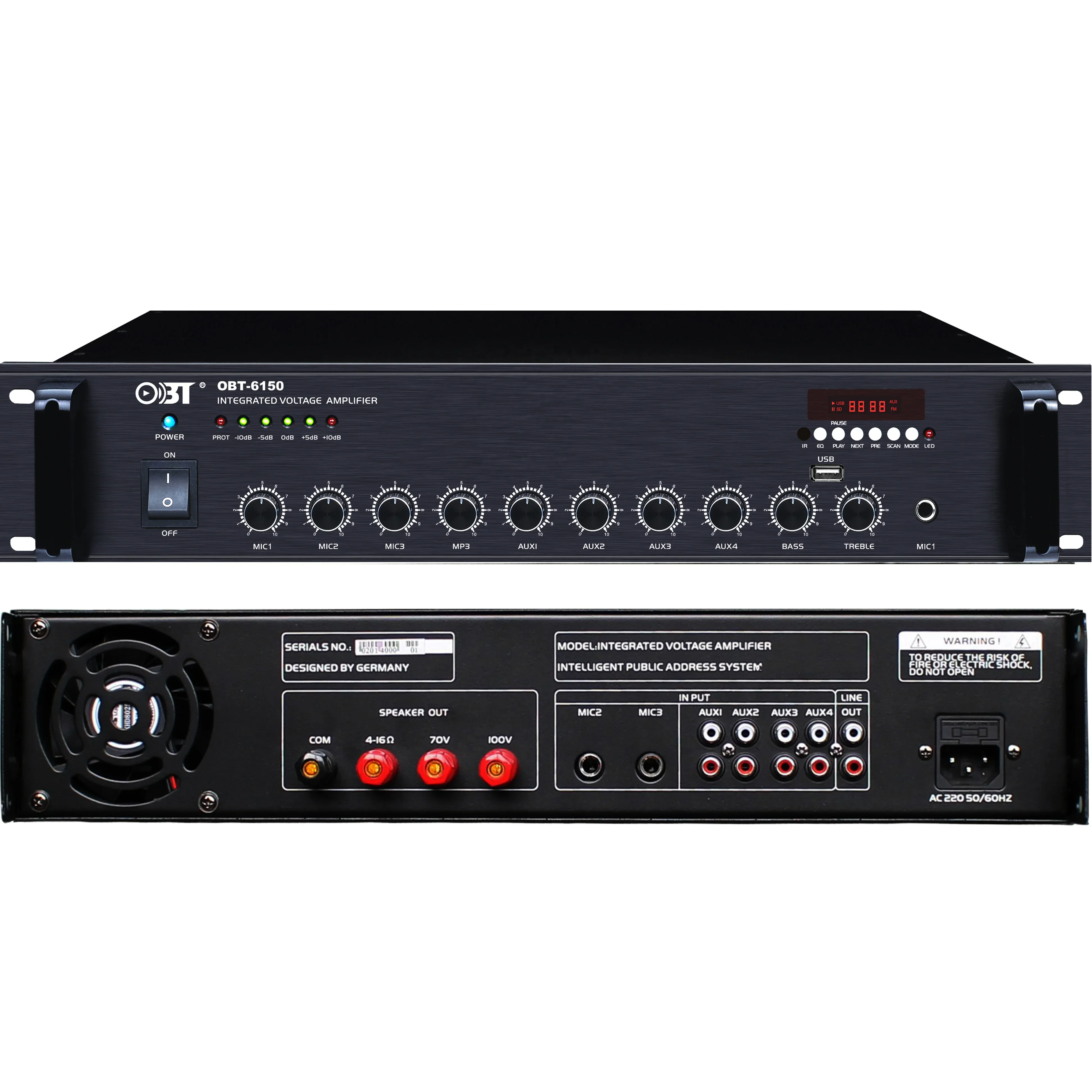 Power Amplifier Professional 6 Channel Obt Coaxial Speakers Types Pa Mixer Amplifier
Power Amplifier Professional 6 Channel Obt Coaxial Speakers Types Pa Mixer Amplifier