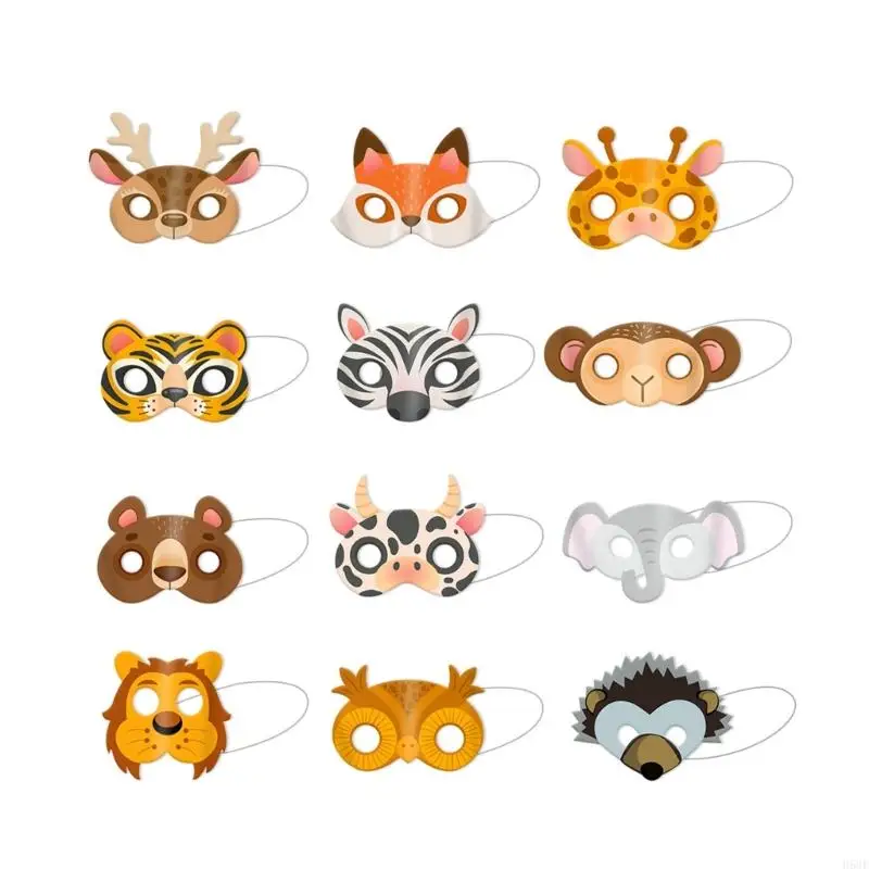H58E 12Pcs Children's Animal Mask for Birthday Party and School Plays Dress Up Props
H58E 12Pcs Children's Animal Mask for Birthday Party and School Plays Dress Up Props