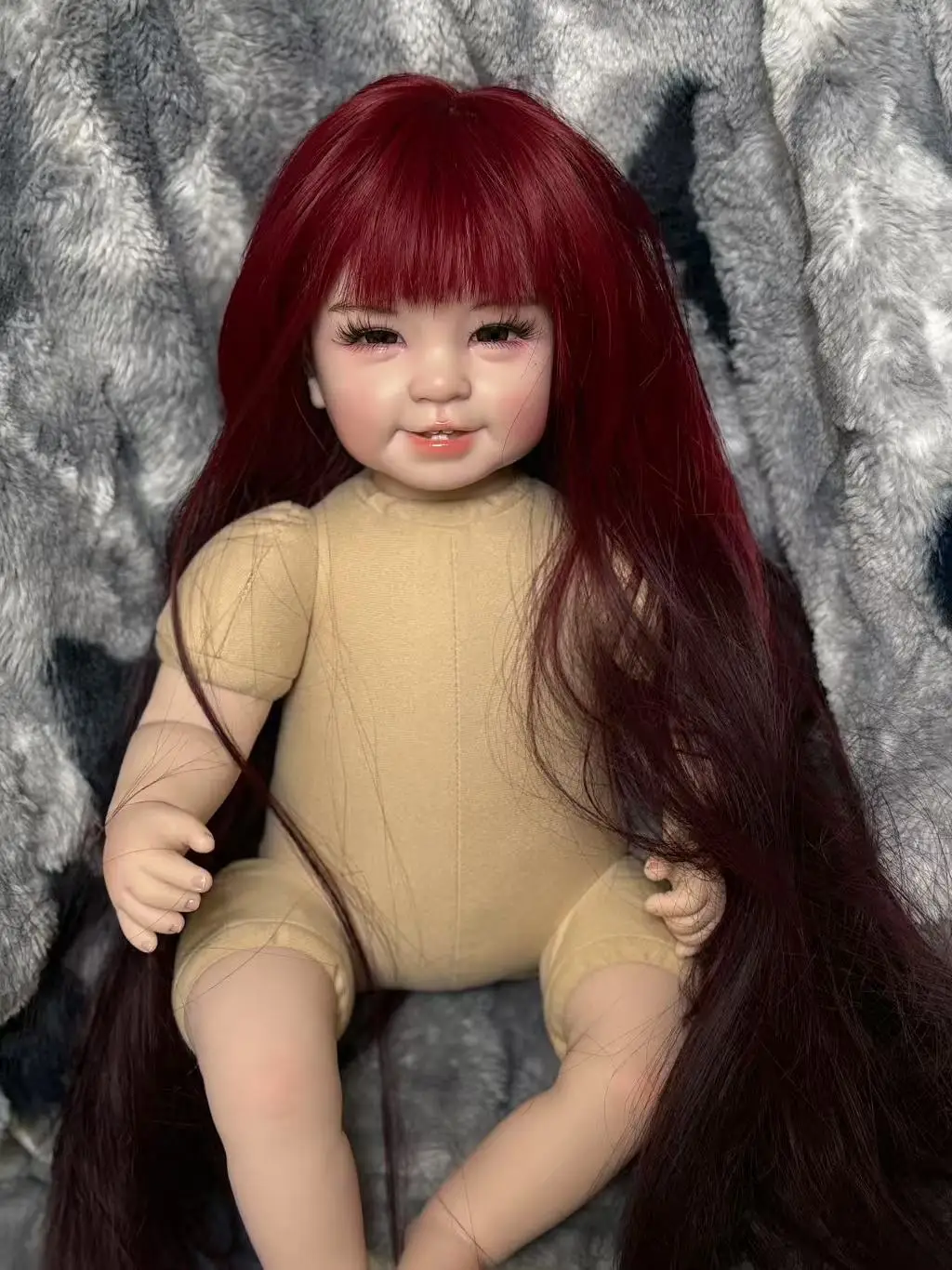 FBBD Customized Limited Supply 21inch Reborn Baby 2 Teeth Doll With Red Hair Painted Kit DIY Part Thai Girls Christmas Gift
FBBD Customized Limited Supply 21inch Reborn Baby 2 Teeth Doll With Red Hair Painted Kit DIY Part Thai Girls Christmas Gift