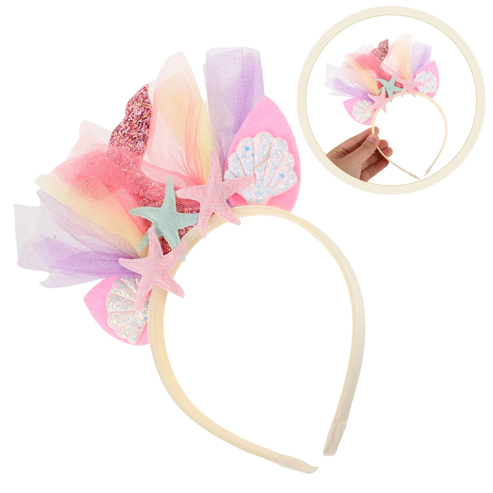 Mermaid Headband Glitter Tiara Hair Accessory Fish Crown Kids Birthday Party Supplies Soft Material Adjustable Size
Mermaid Headband Glitter Tiara Hair Accessory Fish Crown Kids Birthday Party Supplies Soft Material Adjustable Size