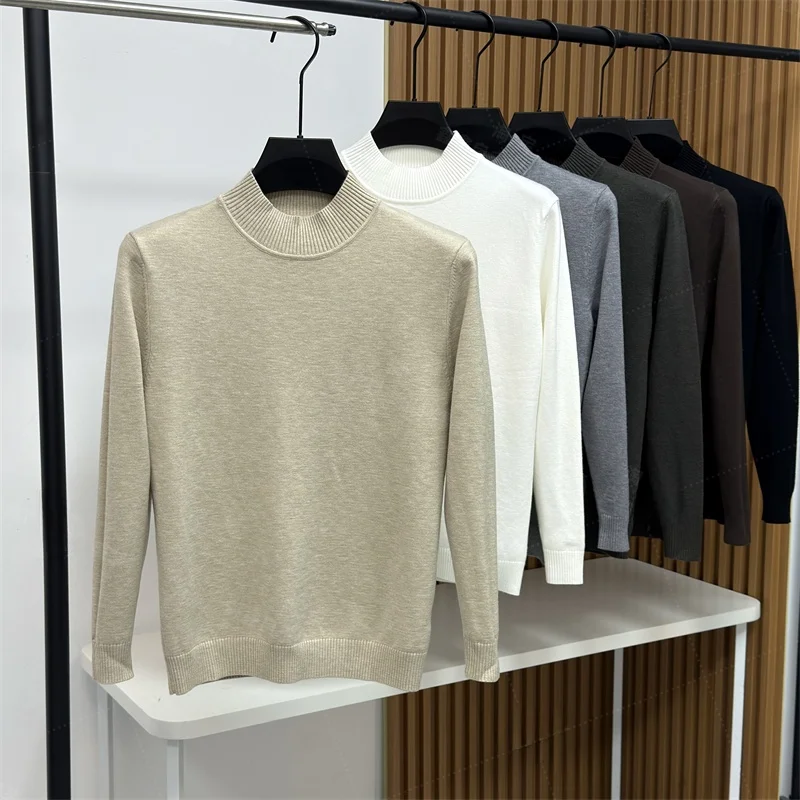 Мужской утепленный вязаный свитер с высоким воротником из мягкой шерстяной смеси, удобный, модный, универсальный, для осени и зимы
Мужской утепленный вязаный свитер с высоким воротником из мягкой шерстяной смеси, удобный, модный, универсальный, для осени и зимы