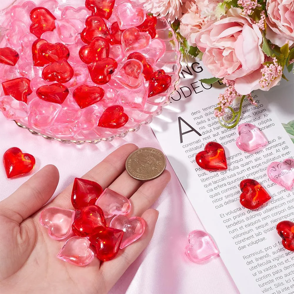 30pc Red Acrylic 3D Heart Shaped Plastic Stones Translucent Gem Crystals Stone Table Vase Filler Valentine Party Home Decoration
30pc Red Acrylic 3D Heart Shaped Plastic Stones Translucent Gem Crystals Stone Table Vase Filler Valentine Party Home Decoration