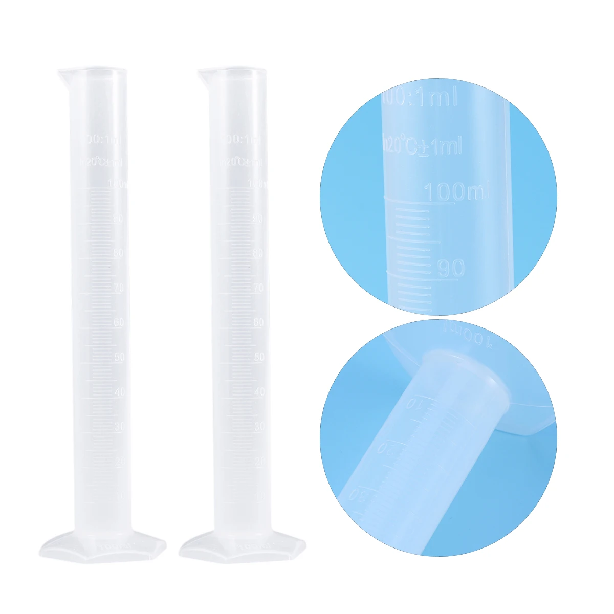 2pcs Plastic Measuring Graduated Cylinder with a Hydrometer to Measure the Sugar Measuring Test Tube Flask 100ML
2pcs Plastic Measuring Graduated Cylinder with a Hydrometer to Measure the Sugar Measuring Test Tube Flask 100ML