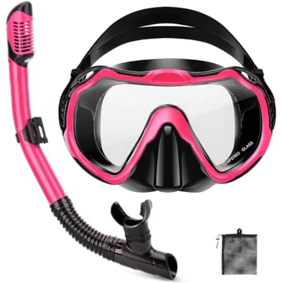 Snorkeling Gear for Adults, Adult Snorkel Set with Panoramic Anti-Leak and Anti-Fog Tempered Glass Snorkel Mask, Dry Top Snorke
Snorkeling Gear for Adults, Adult Snorkel Set with Panoramic Anti-Leak and Anti-Fog Tempered Glass Snorkel Mask, Dry Top Snorke