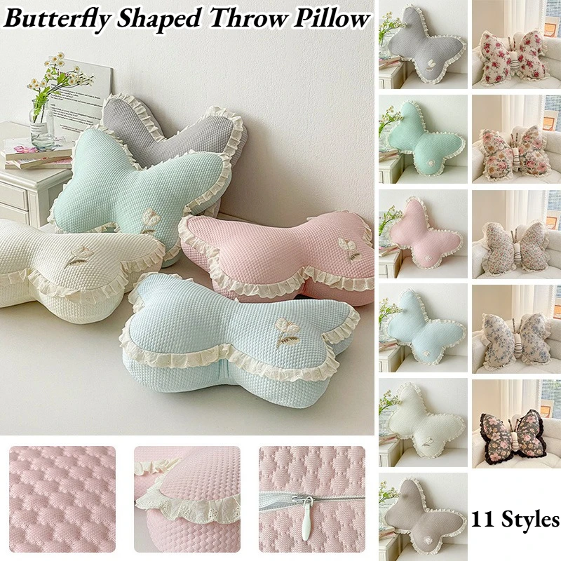 French Lace Butterfly Shaped Throw Pillow Cushion Backrest for Living Room Bedroom Sofa Bed Chair Car Office Home Decoration
French Lace Butterfly Shaped Throw Pillow Cushion Backrest for Living Room Bedroom Sofa Bed Chair Car Office Home Decoration