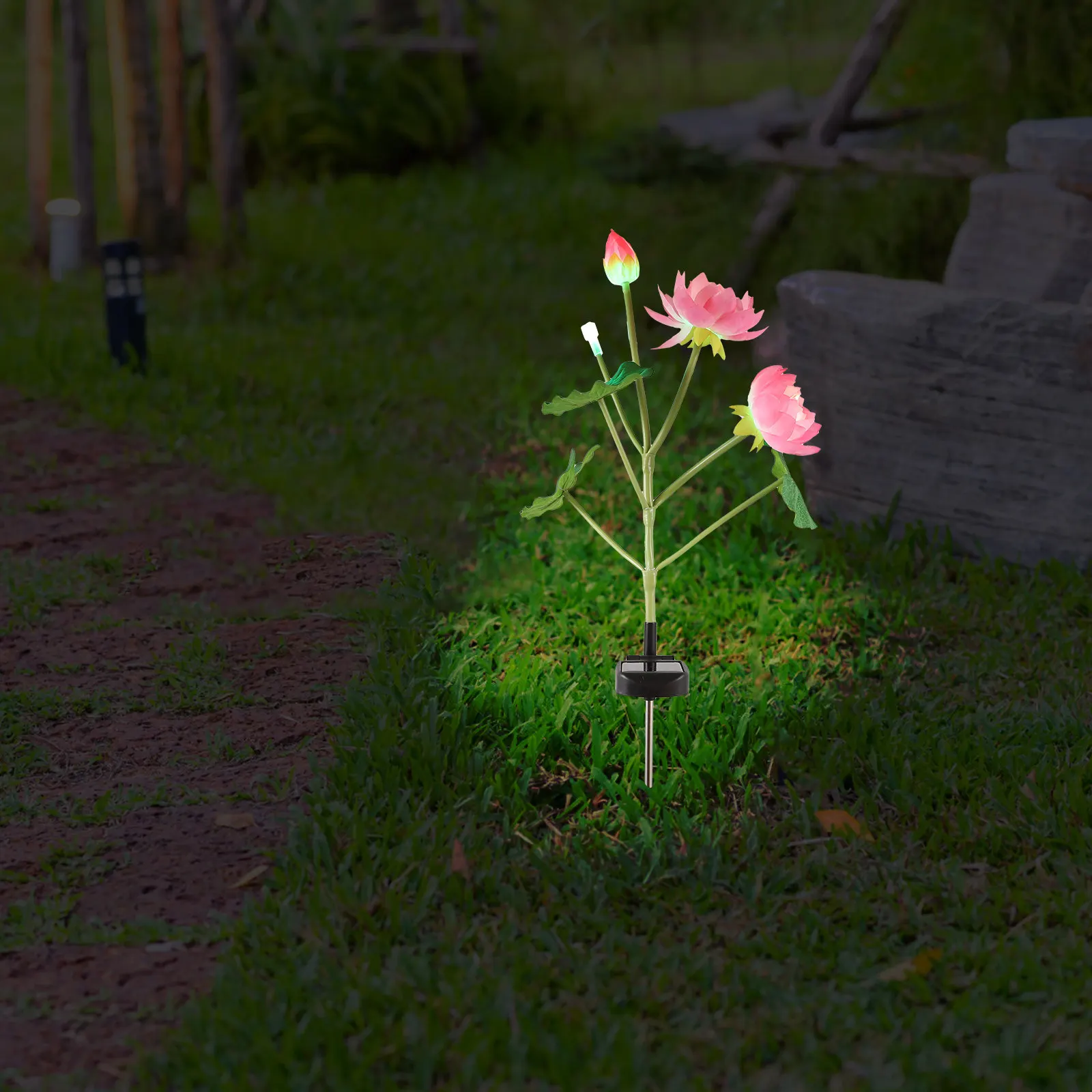 Solar Outdoor Lights Lotus Shape Color Changing Landscape Lighting Garden Decoration Lamp Solar Outdoor Lights
Solar Outdoor Lights Lotus Shape Color Changing Landscape Lighting Garden Decoration Lamp Solar Outdoor Lights