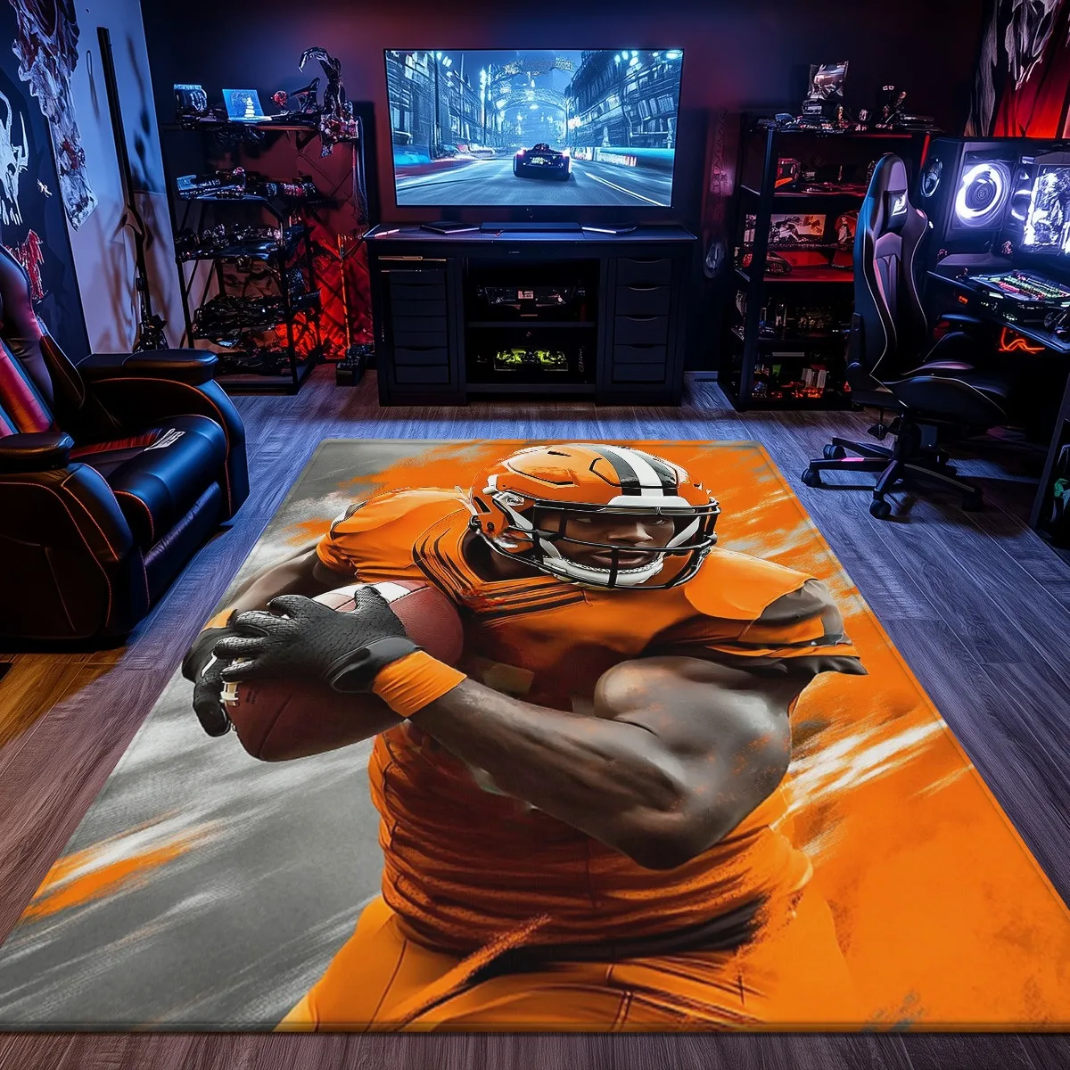 Football player action crystal velvet rug sports fan carpet American football theme bedroom decor dynamic design floor mat
Football player action crystal velvet rug sports fan carpet American football theme bedroom decor dynamic design floor mat