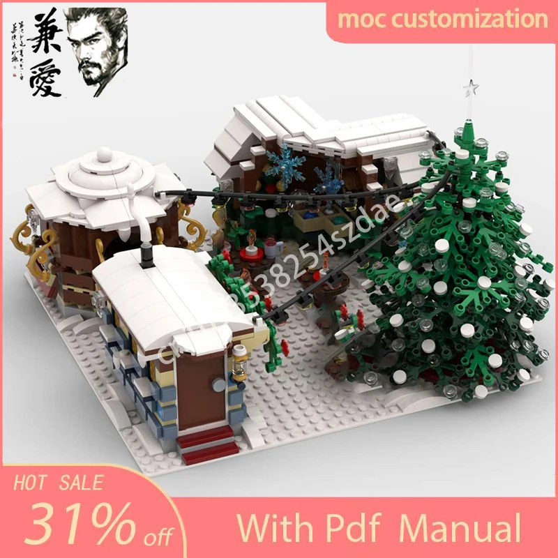 1302 шт. MOC зимняя деревня Рождественский рынок с видом на улицу модель строительный блок Diy креативная сборка развивающие кирпичи игрушки подарок
1302 шт. MOC зимняя деревня Рождественский рынок с видом на улицу модель строительный блок Diy креативная сборка развивающие кирпичи игрушки подарок