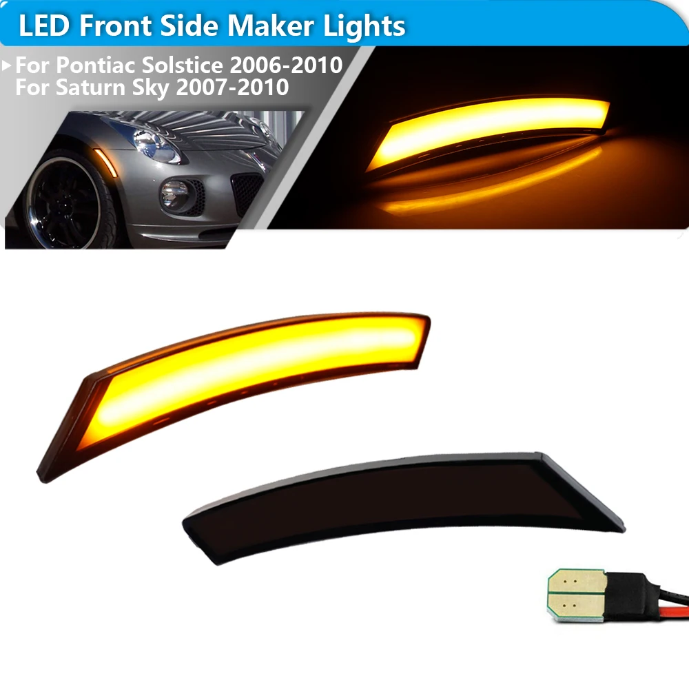 2pcs Amber/White/Red Full LED Front Side Marker Lights Wheel Arches Lights For Pontiac Solstice 2006-2010 Saturn Sky 2007-2010
2pcs Amber/White/Red Full LED Front Side Marker Lights Wheel Arches Lights For Pontiac Solstice 2006-2010 Saturn Sky 2007-2010