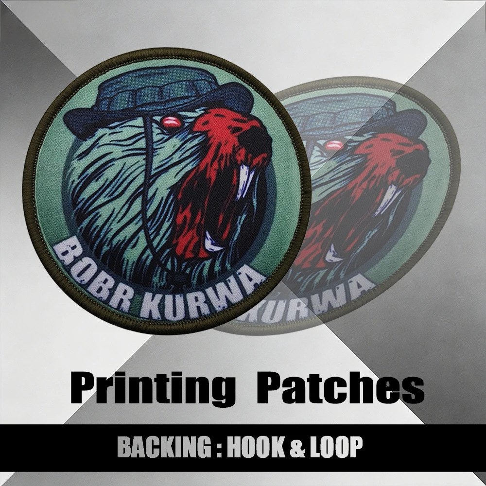 "BOBR KURWA" Tactical Beaver Printing Patch Round Special Forces Animal Badge Hook&Loop Backing for Tactical Vests
"BOBR KURWA" Tactical Beaver Printing Patch Round Special Forces Animal Badge Hook&Loop Backing for Tactical Vests