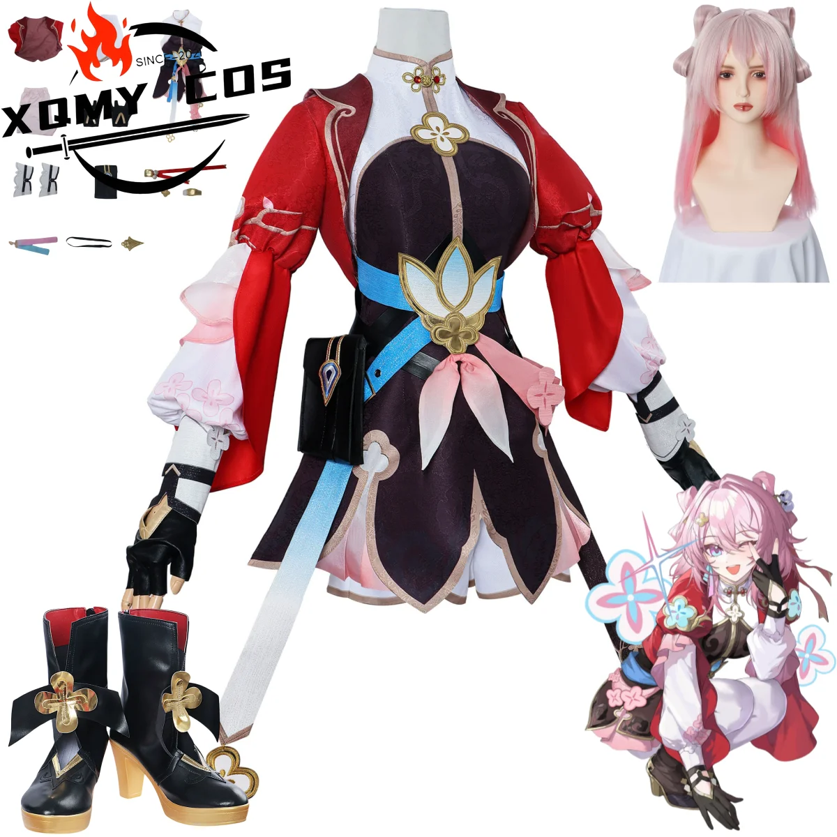 XqGame 7 марта Honkai: Star Rail Косплей Костюм Новая кожа Xian Zhou Little Sister Аниме Платье Экипировка Униформа Полный комплект Парик Обувь
XqGame 7 марта Honkai: Star Rail Косплей Костюм Новая кожа Xian Zhou Little Sister Аниме Платье Экипировка Униформа Полный комплект Парик Обувь