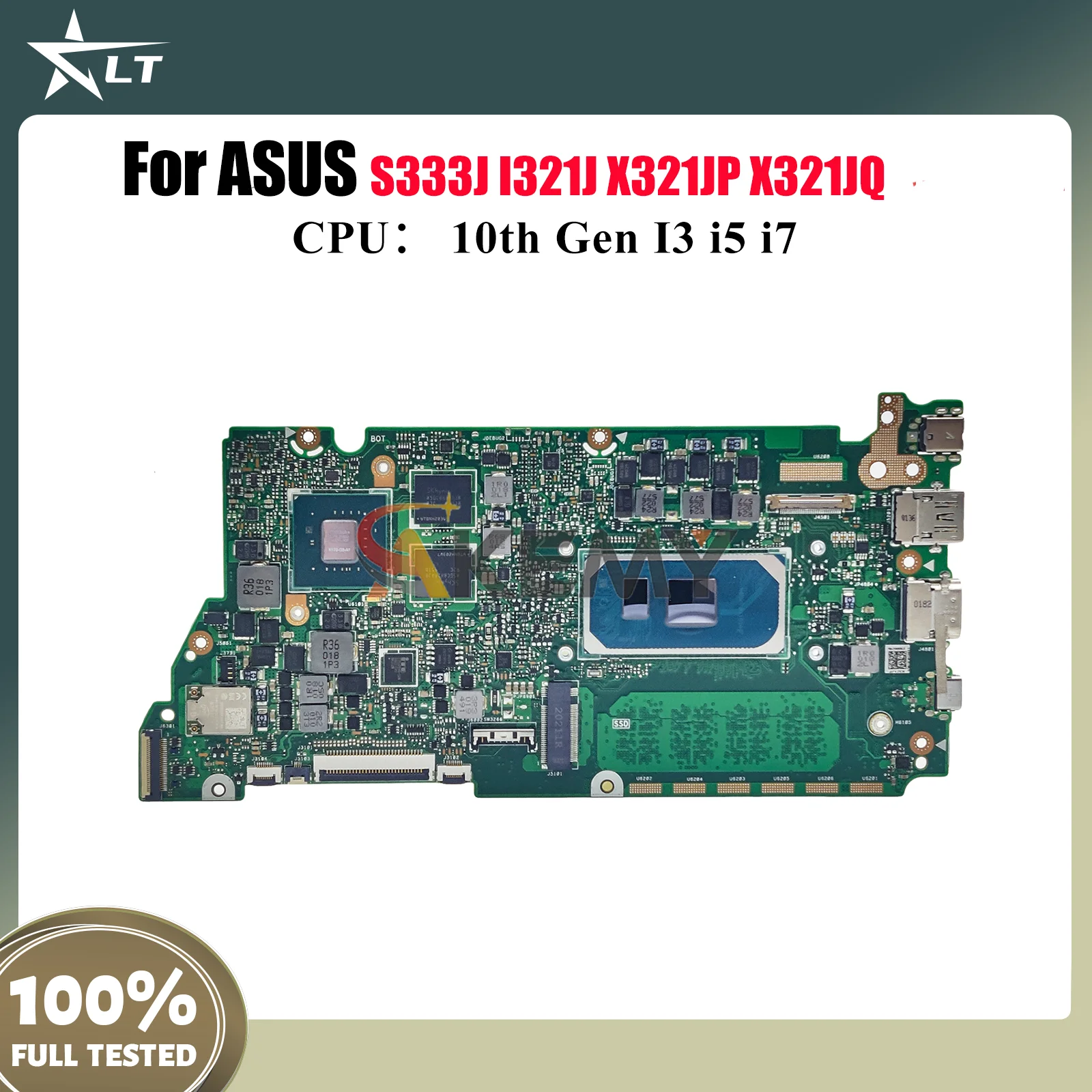 X321JP Laptop Motherboard For ASUS VivoBook I321J X321JP X321JQ X321J S333J Mainboard With 10th Gen I3 i5 i7 100% tests OK stk
X321JP Laptop Motherboard For ASUS VivoBook I321J X321JP X321JQ X321J S333J Mainboard With 10th Gen I3 i5 i7 100% tests OK stk
