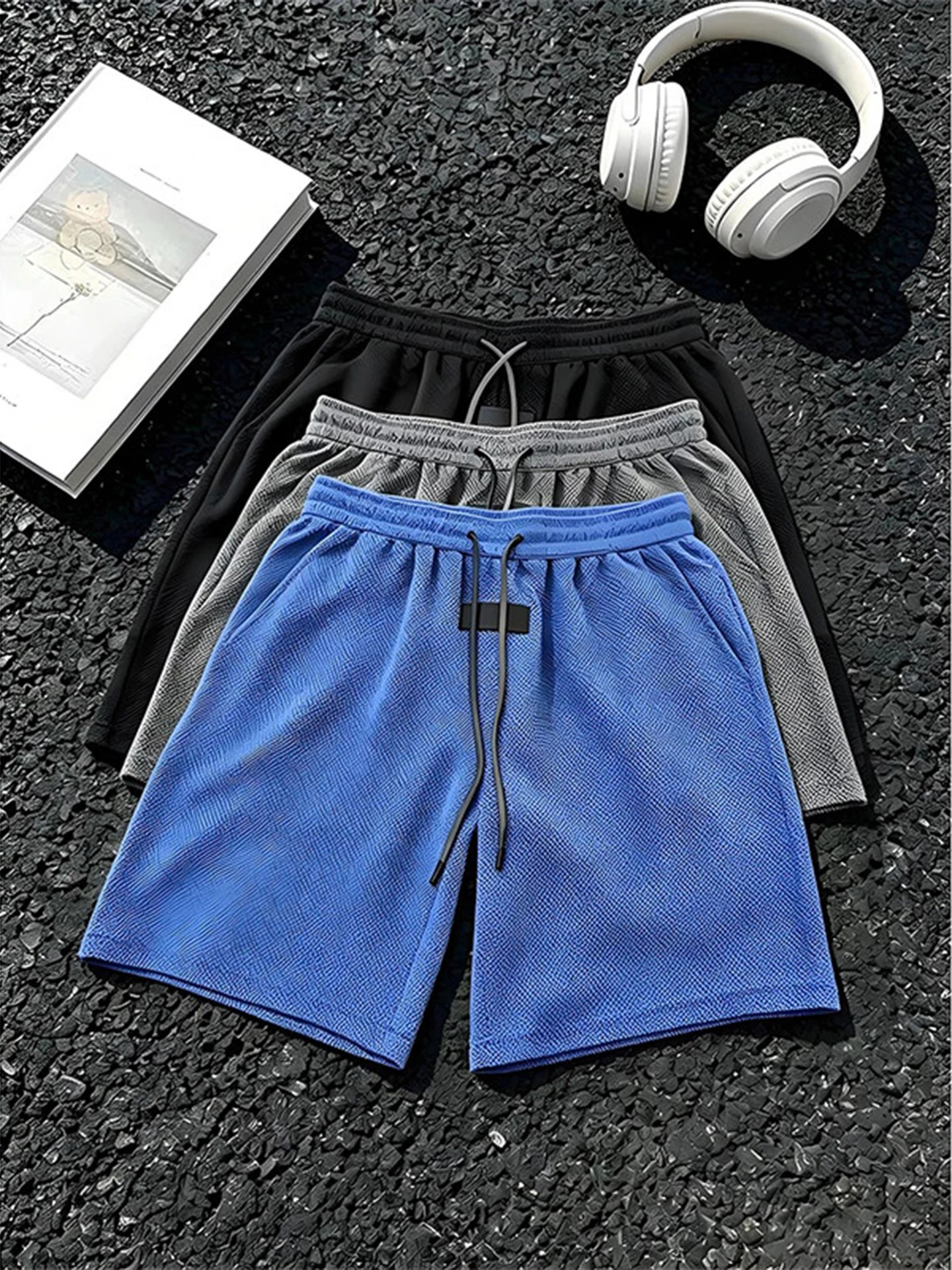 American Style Thin Breathable Men's Knitted Shorts Summer Lightweight Loose Lazy Style Five-Quarter Pants Fitness Fashion
American Style Thin Breathable Men's Knitted Shorts Summer Lightweight Loose Lazy Style Five-Quarter Pants Fitness Fashion