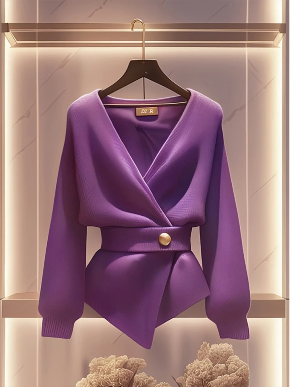 Purple Knitted Sweater Soft Cozy Design Sensation Small Audience High End Feeling Fragrant Style Commute Style Slim Fit Long ...
Purple Knitted Sweater Soft Cozy Design Sensation Small Audience High End Feeling Fragrant Style Commute Style Slim Fit Long ...
