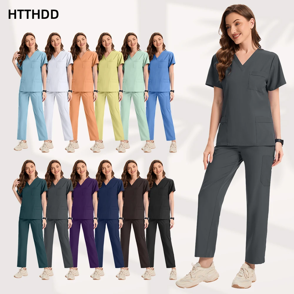 S-XXL Size Working Scrubs Set Women Pet Nurse Uniforms Solid Color Beauty Salon Spa Uniform Medical Uniforms Workwear Mens Scrub
S-XXL Size Working Scrubs Set Women Pet Nurse Uniforms Solid Color Beauty Salon Spa Uniform Medical Uniforms Workwear Mens Scrub