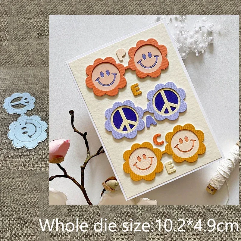 Новая металлическая вырубная форма-трафарет для рукоделия, декоративная вырубка в стиле хиппи-солнечных очков, для скрапбукинга, альбомов, бумажных открыток, тиснения
Новая металлическая вырубная форма-трафарет для рукоделия, декоративная вырубка в стиле хиппи-солнечных очков, для скрапбукинга, альбомов, бумажных открыток, тиснения