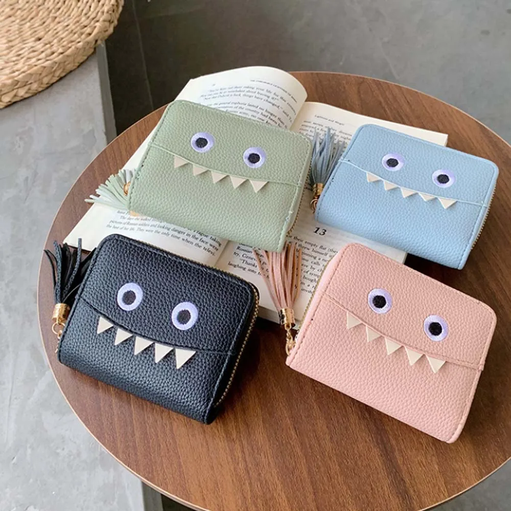 Tassel Ornament Cute Teeth Wallet Waterproof Solid Color Short Money Bag Large Capacity Japanese Style Simplified Purse Daily
Tassel Ornament Cute Teeth Wallet Waterproof Solid Color Short Money Bag Large Capacity Japanese Style Simplified Purse Daily