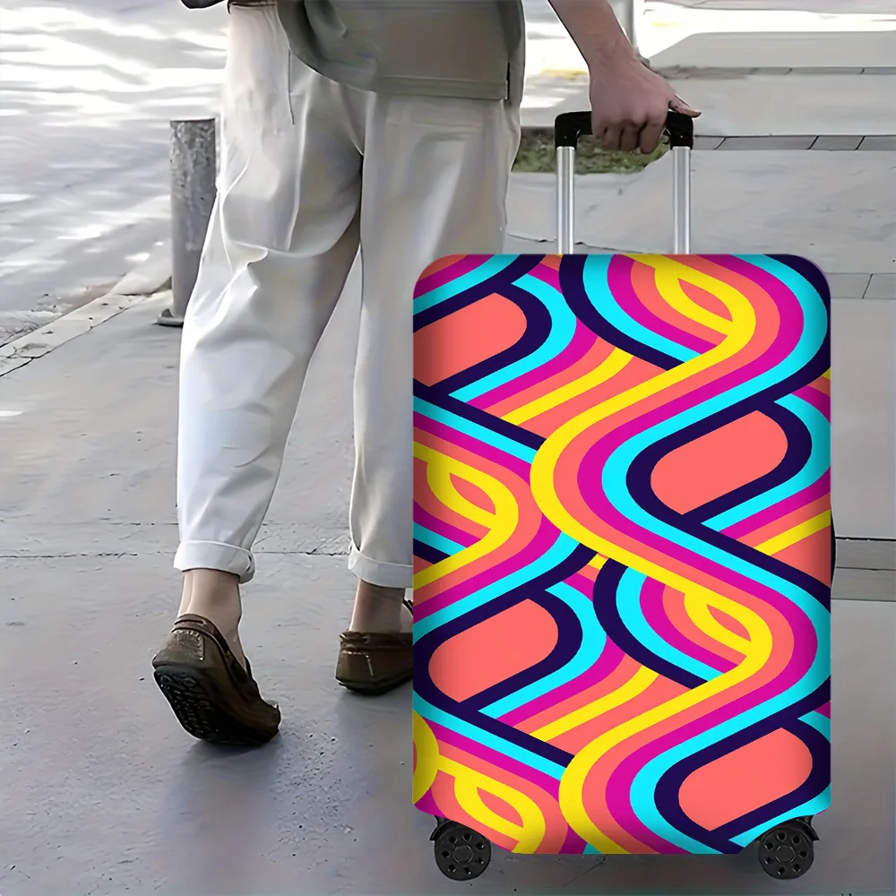 1PC Psychedelic Abstract Print Luggage Cover for luggage sizes 18-32 inches; dust and elastic travel accessories to effectively
1PC Psychedelic Abstract Print Luggage Cover for luggage sizes 18-32 inches; dust and elastic travel accessories to effectively