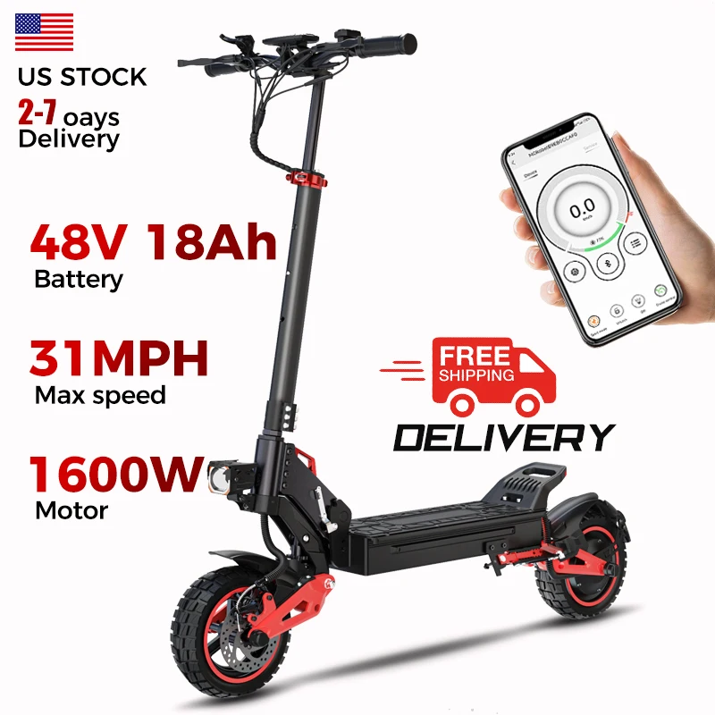 Freeboy J15MAX Electric Scooter, 1600 W Motor,48V/18Ah Battery,Dual Suspension, 10.5" Off-Road Tires
Freeboy J15MAX Electric Scooter, 1600 W Motor,48V/18Ah Battery,Dual Suspension, 10.5" Off-Road Tires