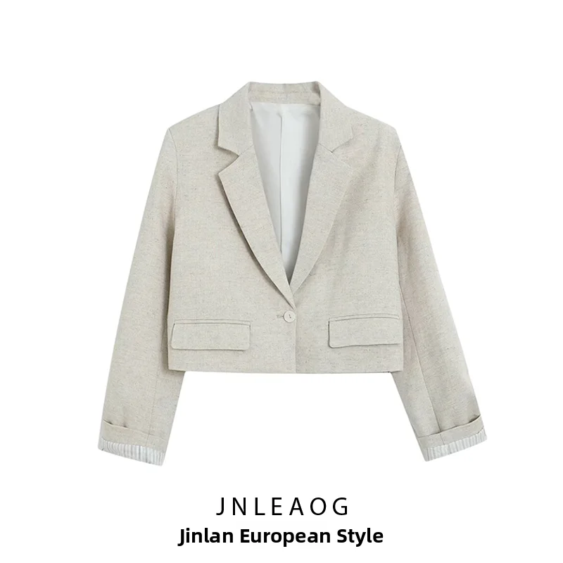 JNLEAOG Spring New Women's Fashion Short Style Versatile Simple Design Short Suit Jacket Polyester Fiber Long Sleeve Button C...
JNLEAOG Spring New Women's Fashion Short Style Versatile Simple Design Short Suit Jacket Polyester Fiber Long Sleeve Button C...
