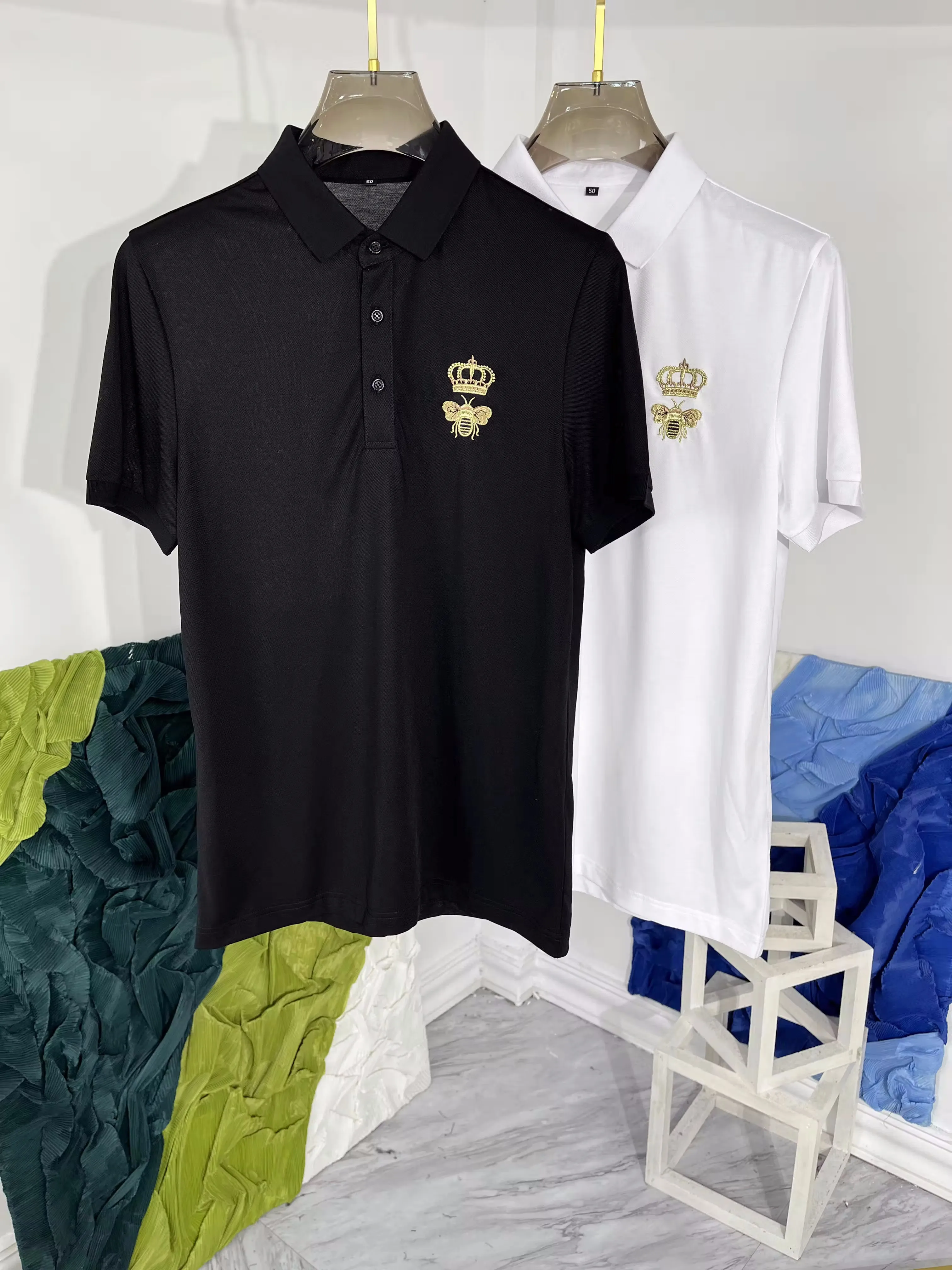 Summer Chic Men's High Qualiy Embroidery Casual Short-sleeves Comfortable Polo Shirt C850
Summer Chic Men's High Qualiy Embroidery Casual Short-sleeves Comfortable Polo Shirt C850