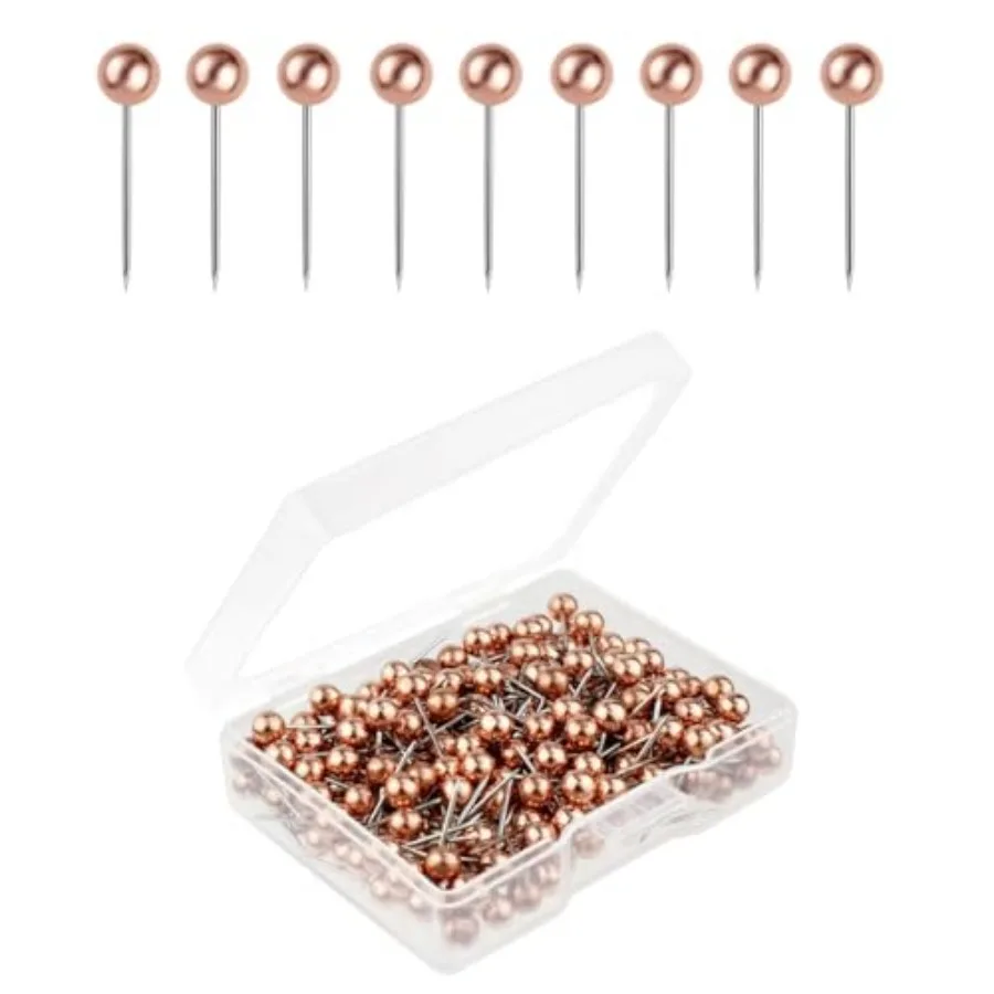 200 Pack Push Pins Map Tacks Small Round Head Push Pins Stainless Steel Map Pins with Point Retro Metallic Color Beads Head Mar
200 Pack Push Pins Map Tacks Small Round Head Push Pins Stainless Steel Map Pins with Point Retro Metallic Color Beads Head Mar