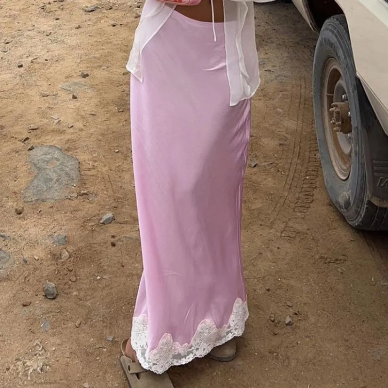 Tuularose женская атласная кружевная макси-юбка модная новая повседневная кружевная лоскутная юбка с высокой талией однотонная элегантная женская юбка для вечеринок
Tuularose женская атласная кружевная макси-юбка модная новая повседневная кружевная лоскутная юбка с высокой талией однотонная элегантная женская юбка для вечеринок