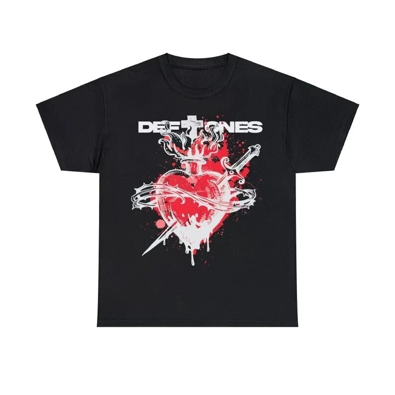 Deftones Sacred Heart Vintage T-Shirt Bold Rock Aesthetic Printed T-Shirt Summer Casual Y2K Top Harajuku Women's Clothing
Deftones Sacred Heart Vintage T-Shirt Bold Rock Aesthetic Printed T-Shirt Summer Casual Y2K Top Harajuku Women's Clothing