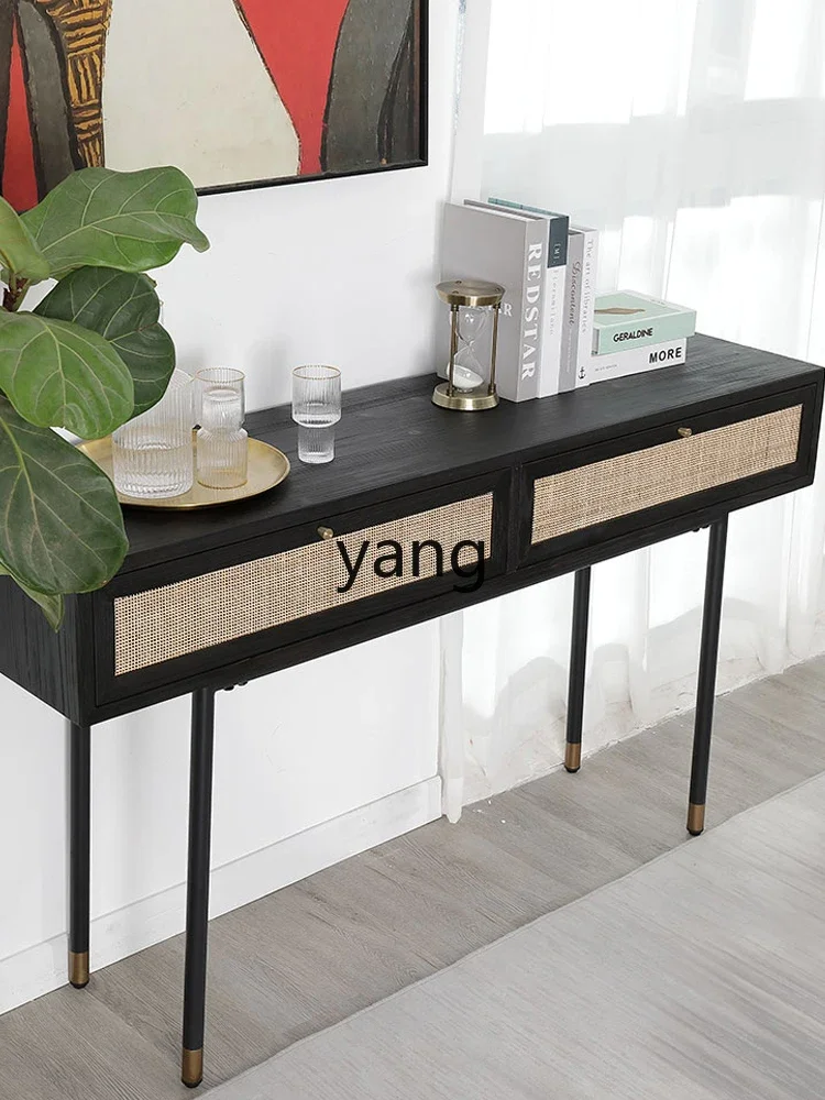LMMRattan Solid Wood Desk Balcony Long Table Narrow Workbench Computer Writing Desk against the Wall Home Desk
LMMRattan Solid Wood Desk Balcony Long Table Narrow Workbench Computer Writing Desk against the Wall Home Desk
