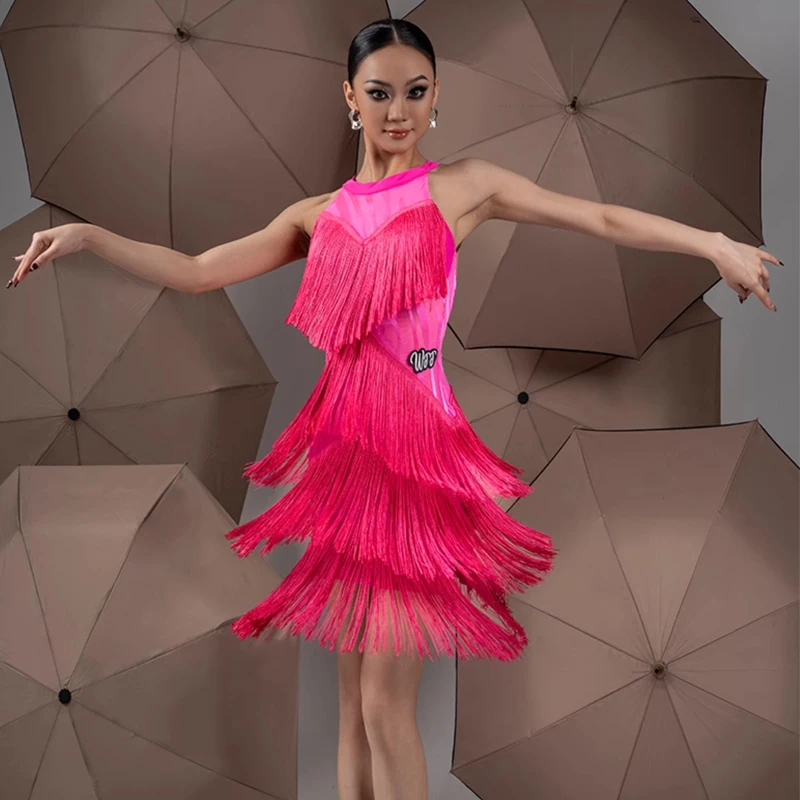 2024 New Hanging Neck Multi Layered Tassels Dancing Dress Sexy Backless Latin Dance Performance Dress Stage Costume SL10151
2024 New Hanging Neck Multi Layered Tassels Dancing Dress Sexy Backless Latin Dance Performance Dress Stage Costume SL10151