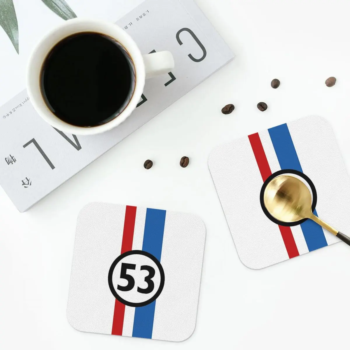 Herbie Number 53 Coasters Kitchen Placemats Waterproof Insulation Cup Coffee Mats For Decor Home Tableware Pads Set of 4
Herbie Number 53 Coasters Kitchen Placemats Waterproof Insulation Cup Coffee Mats For Decor Home Tableware Pads Set of 4