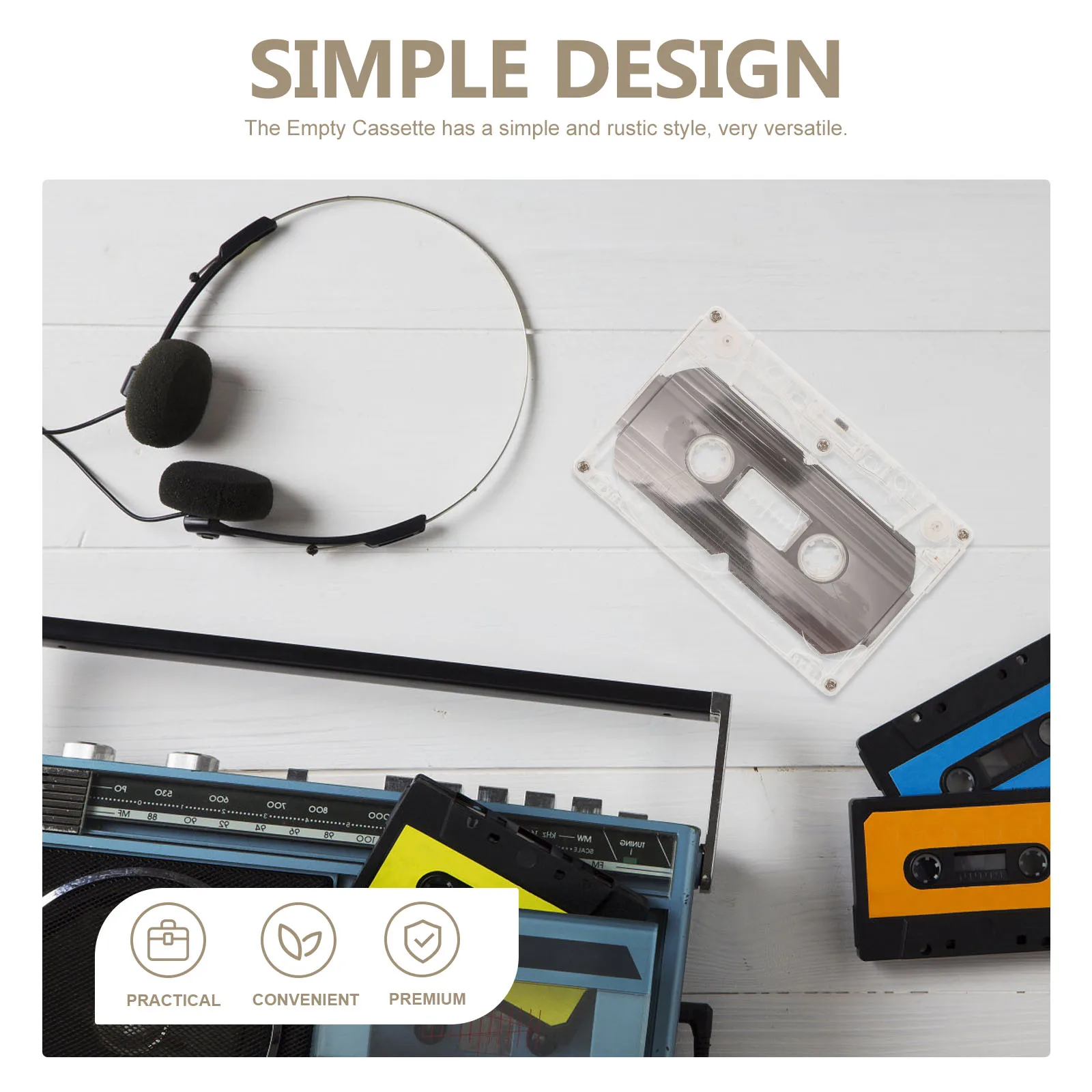 6Pcs Blank Cassette Tape Classic Retro Style Durable Decorative Material for DIY Craft Party Room Decoration Empty Cassette
6Pcs Blank Cassette Tape Classic Retro Style Durable Decorative Material for DIY Craft Party Room Decoration Empty Cassette