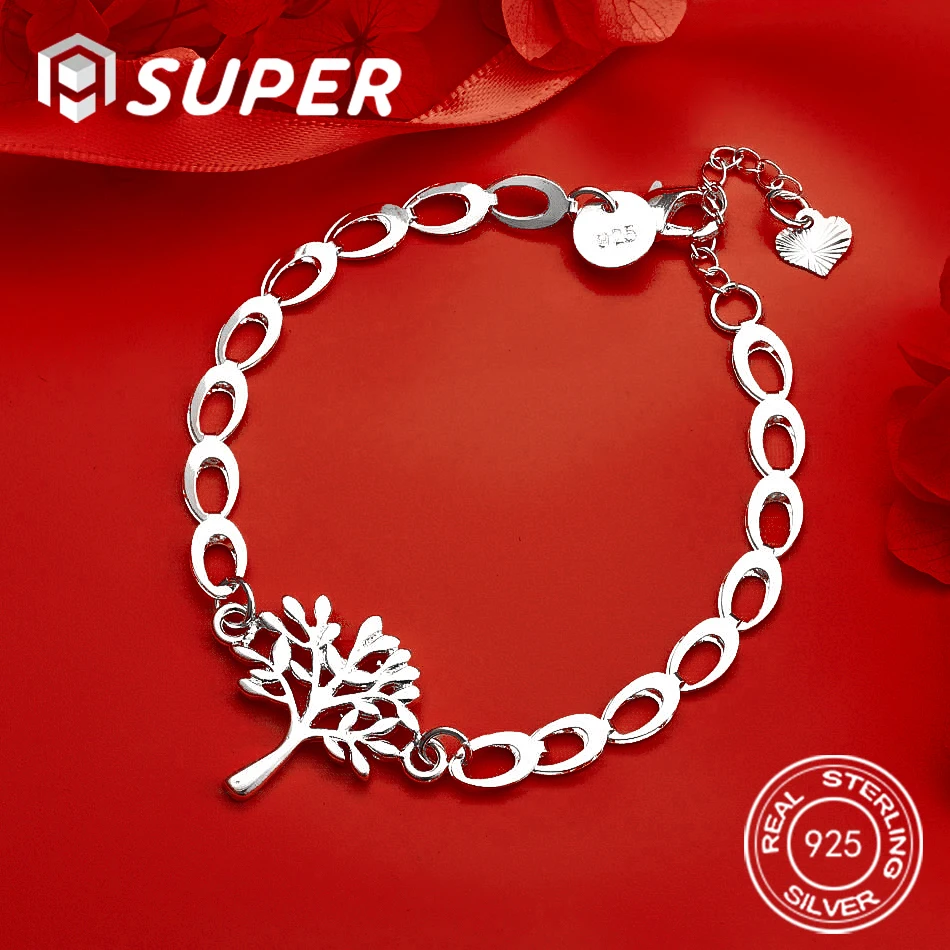 ALISuper 925 Sterling Silver 8-inch Delicate Tree Bracelet, Fashionable Engagement Jewelry for Men and Women
ALISuper 925 Sterling Silver 8-inch Delicate Tree Bracelet, Fashionable Engagement Jewelry for Men and Women