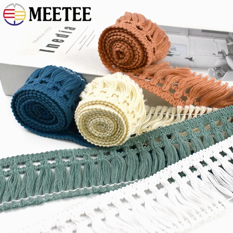5-25Yards 5cm Cotton Tassel Fringe Lace Trim for Sewing Curtain Dresses Clothes Decoration Ribbon Hometextile Crafts Accessories
5-25Yards 5cm Cotton Tassel Fringe Lace Trim for Sewing Curtain Dresses Clothes Decoration Ribbon Hometextile Crafts Accessories
