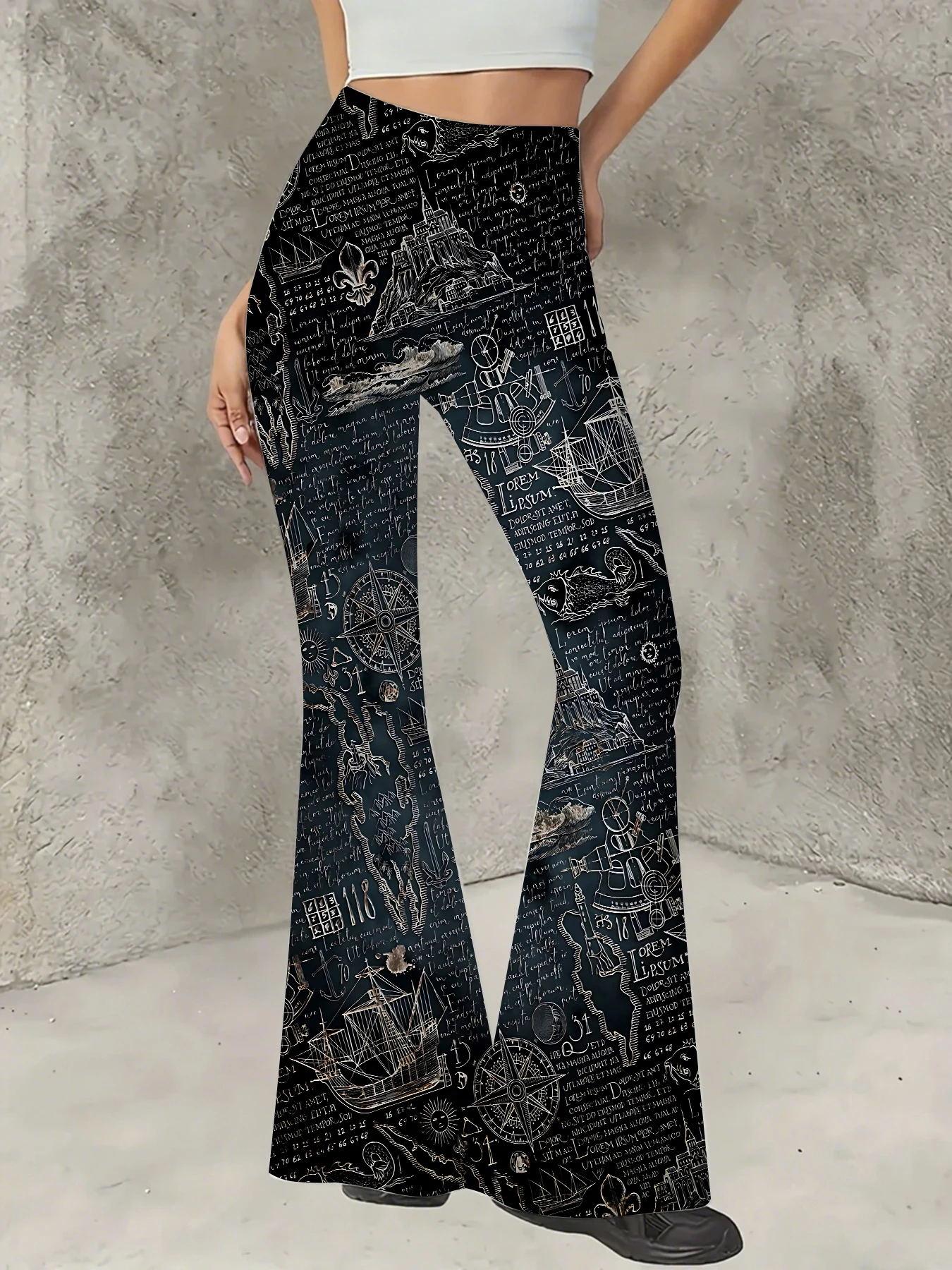 Women's Striped Print Flare Pants Loose Fit Knit Wide Leg Bell Bottom Trousers
Women's Striped Print Flare Pants Loose Fit Knit Wide Leg Bell Bottom Trousers