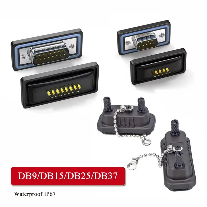 Waterproof DB 9 15 25 37 Pin Female Socket D-SUB DB9 DB15 DB25 DB37 Connector Dust Cover IP67 Serial Port Straight Pin Connector
Waterproof DB 9 15 25 37 Pin Female Socket D-SUB DB9 DB15 DB25 DB37 Connector Dust Cover IP67 Serial Port Straight Pin Connector