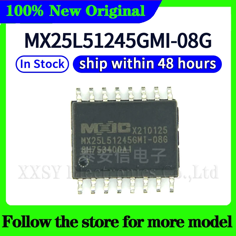 MX25L51245GMI-08G In stock 48 hours ship
MX25L51245GMI-08G In stock 48 hours ship