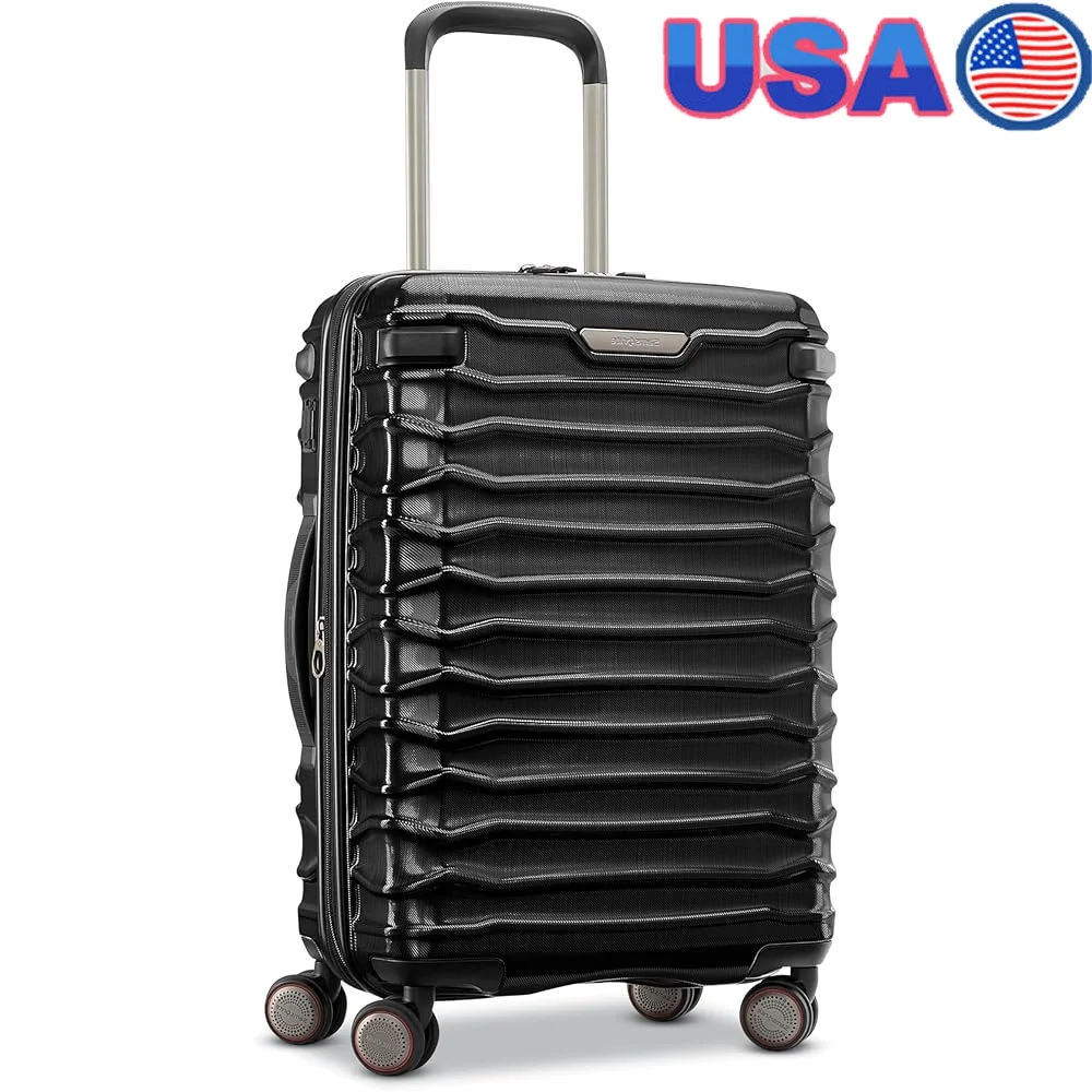 Expandable Hardside Carry-on Spinner Luggage with Tru-Trac Wheel System Comfort Grip Zippers Polycarbonate Shell Garment Suiter
Expandable Hardside Carry-on Spinner Luggage with Tru-Trac Wheel System Comfort Grip Zippers Polycarbonate Shell Garment Suiter