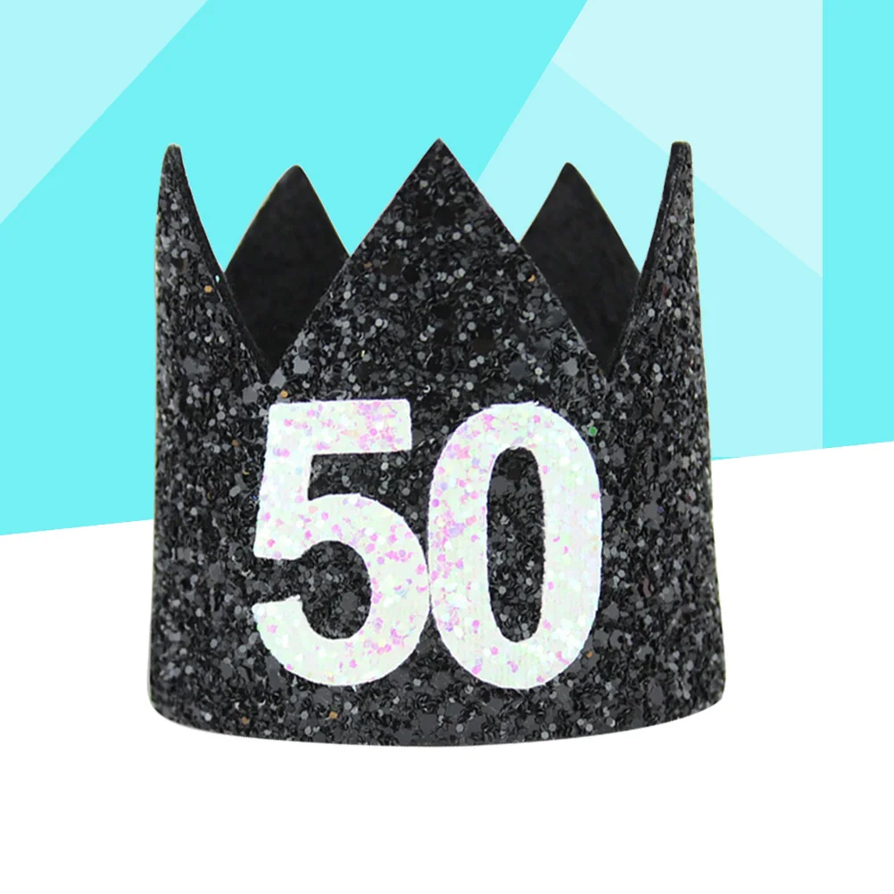 Adult Crown Hats Party Glitter Number 50 Birthday Mini Hat Birthday Party Decorations Props - Style C
Adult Crown Hats Party Glitter Number 50 Birthday Mini Hat Birthday Party Decorations Props - Style C