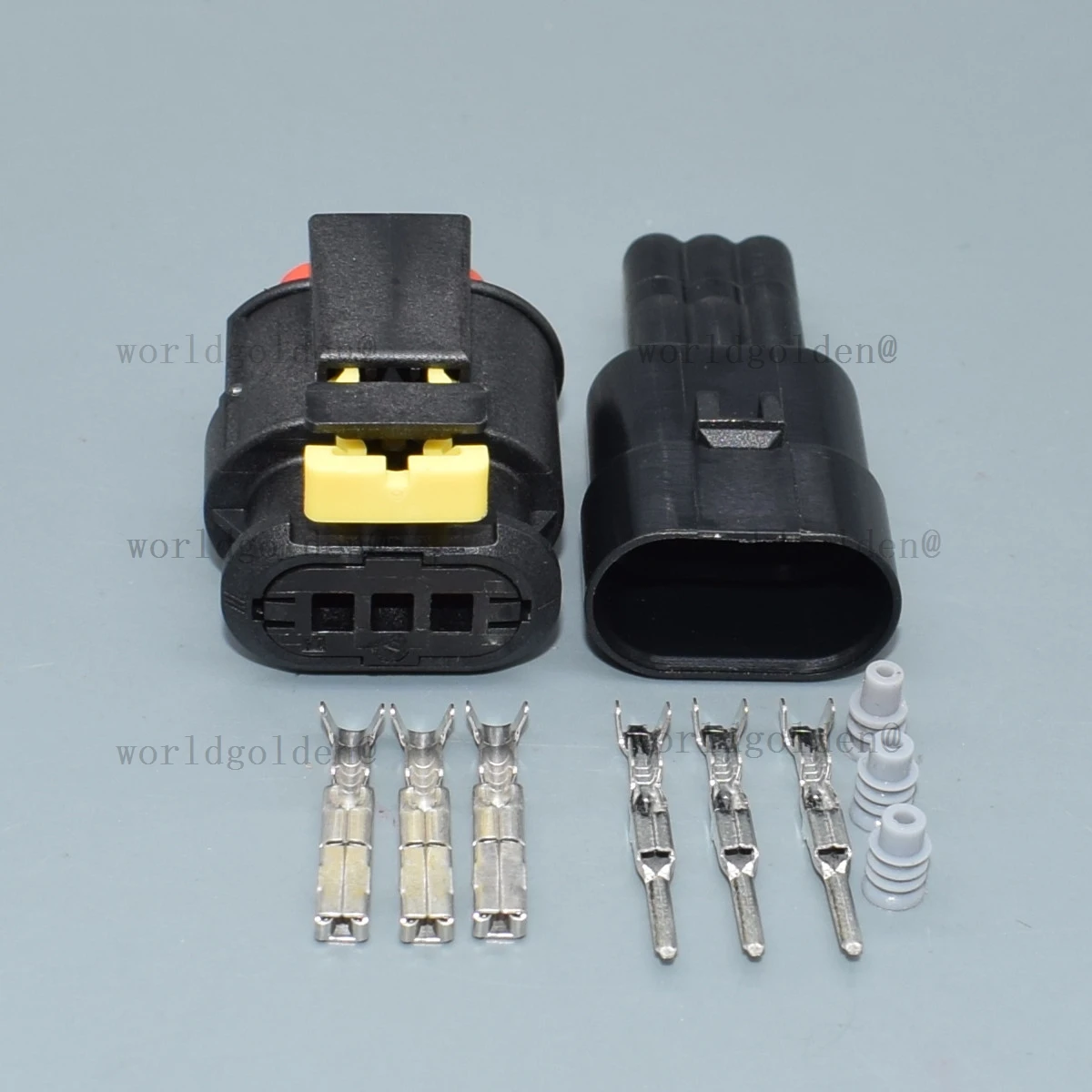 284426-1 284556-1 Комплект 3-контактных автомобильных разъемов с клеммами и водонепроницаемыми уплотнителями для универсальных транспортных средств
284426-1 284556-1 Комплект 3-контактных автомобильных разъемов с клеммами и водонепроницаемыми уплотнителями для универсальных транспортных средств
