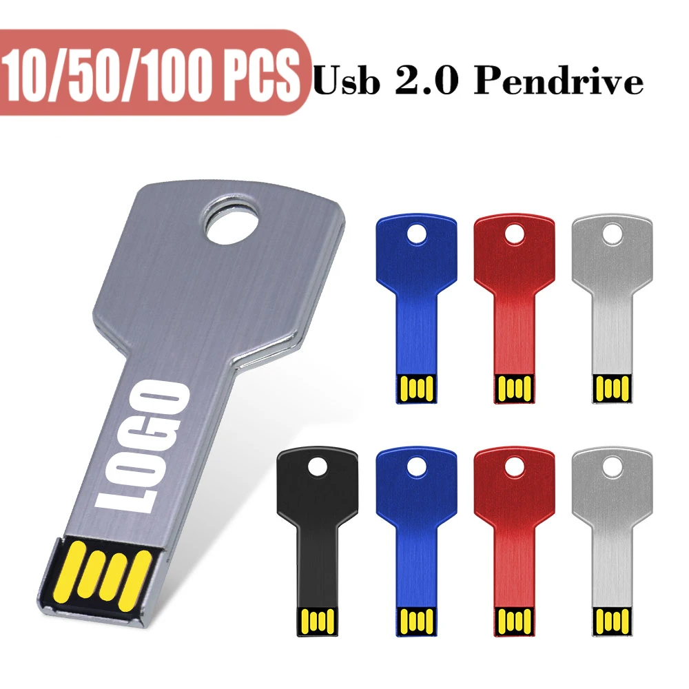 10/50/100 PCS Free Custom High-capacity Key Shape USB 2.0 Flash Drive 16GB Pen Drives Silver Stick Real Capacity Storage Disk
10/50/100 PCS Free Custom High-capacity Key Shape USB 2.0 Flash Drive 16GB Pen Drives Silver Stick Real Capacity Storage Disk