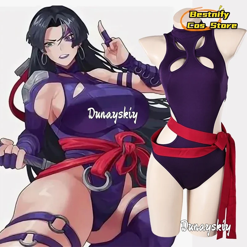 CosplayGame Rivals Psylocke Cosplay Swimsuit Costume Women Hanging Neck Sweet Cute Sexy Swimwear Anime/Beach Party Women's Outfi
CosplayGame Rivals Psylocke Cosplay Swimsuit Costume Women Hanging Neck Sweet Cute Sexy Swimwear Anime/Beach Party Women's Outfi