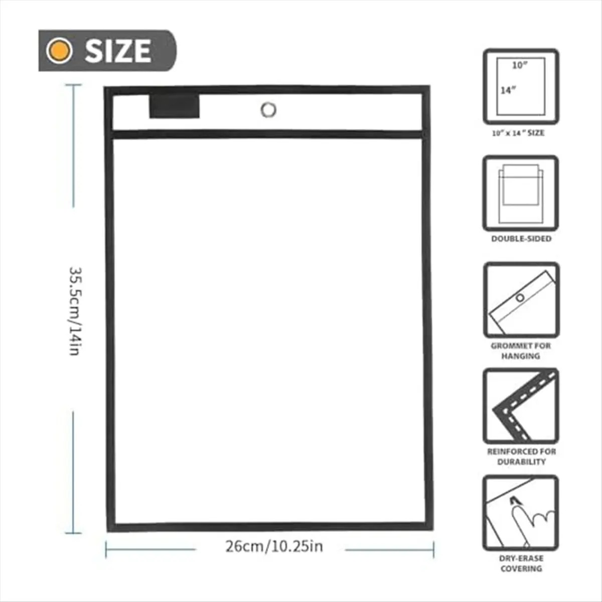 *A02R 50PCS Job Ticket Holders,Dry Erase Pockets,10x14Inch,Black,Reusable Plastic Sleeves for Paper, Clear Shop Ticket Holders
*A02R 50PCS Job Ticket Holders,Dry Erase Pockets,10x14Inch,Black,Reusable Plastic Sleeves for Paper, Clear Shop Ticket Holders