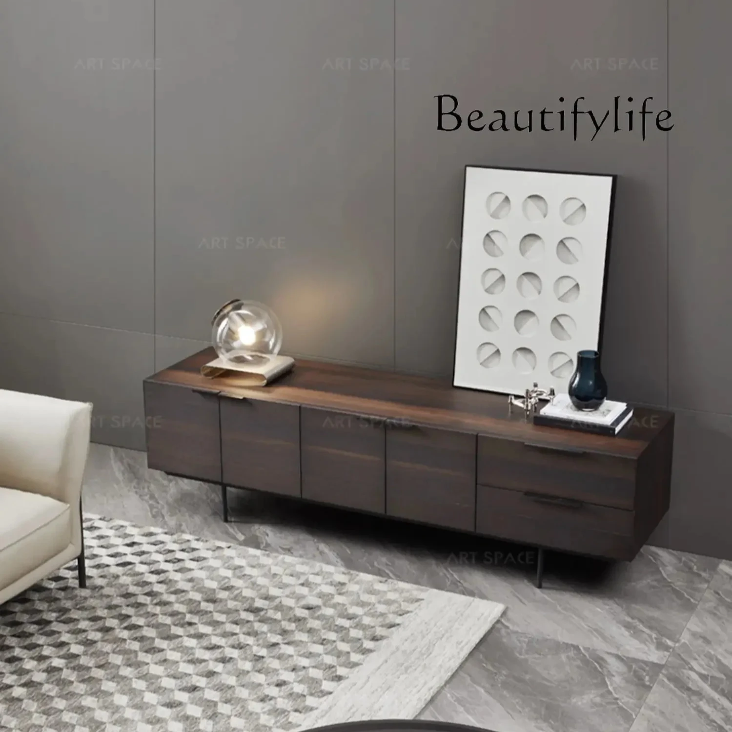 muebles para hogar Modern Minimalist Living Room TV Cabinet Nordic Minimalism Smoked Solid Wood Floor Cabinet
muebles para hogar Modern Minimalist Living Room TV Cabinet Nordic Minimalism Smoked Solid Wood Floor Cabinet