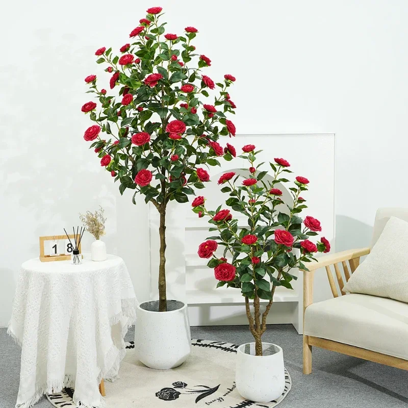120CM-180CM Large Simulation Green Camellia Tree Home Living Room Floor Decoration Fake Flower Plant Garden Potted Decoration
120CM-180CM Large Simulation Green Camellia Tree Home Living Room Floor Decoration Fake Flower Plant Garden Potted Decoration