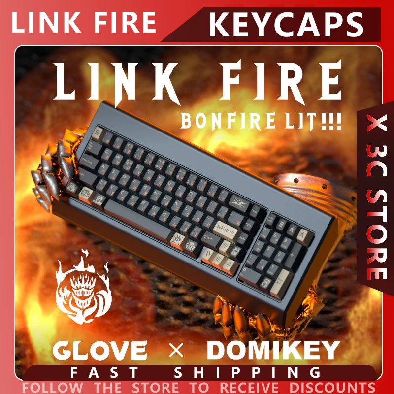 LINK FIRE Theme Keycaps Set ABS Domikey Sublimation Cherry Profile Custom Original Handmade Keycaps for PC Mechanical Keyboard
LINK FIRE Theme Keycaps Set ABS Domikey Sublimation Cherry Profile Custom Original Handmade Keycaps for PC Mechanical Keyboard