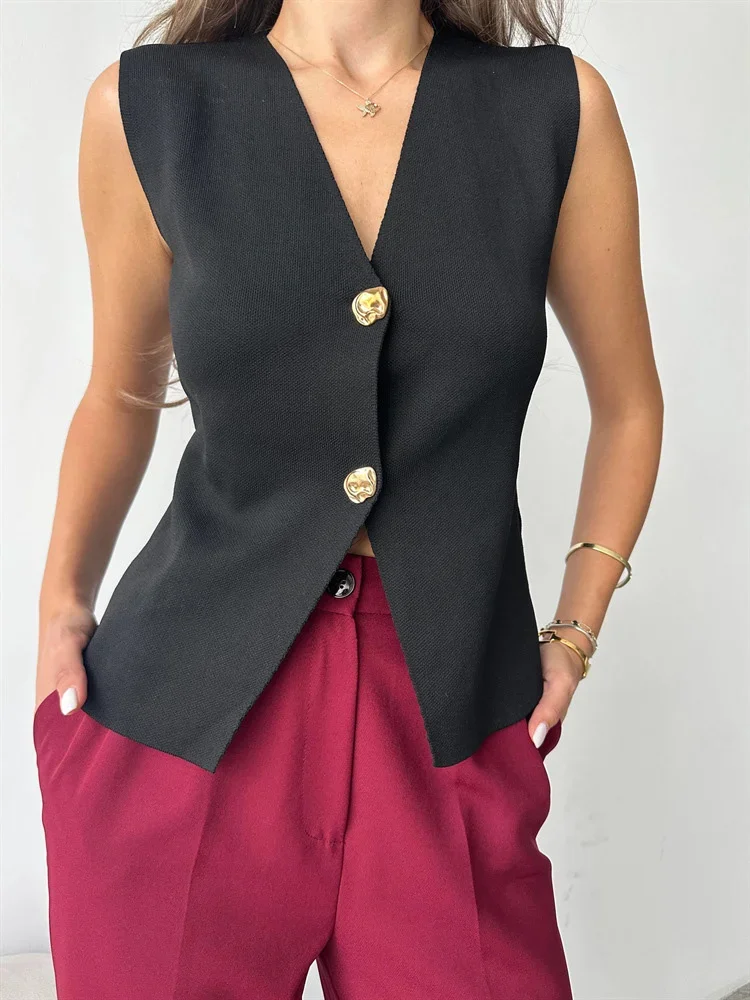 Knit V-Neck Fashion Sweater Tank Top Women High Waist Patchwork Floral Streetwear Autumn Knitwear Y2k Cardigan Top Vest
Knit V-Neck Fashion Sweater Tank Top Women High Waist Patchwork Floral Streetwear Autumn Knitwear Y2k Cardigan Top Vest