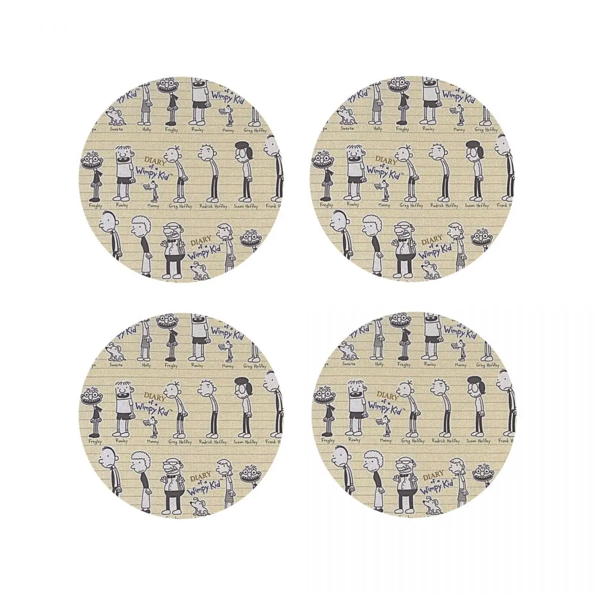 Дневник Wimpy Kid (Cast) Подставки Кухонные салфетки Нескользящая изоляционная чашка Кофейные коврики Декор Домашняя посуда Подушечки Набор из 4 шт.
Дневник Wimpy Kid (Cast) Подставки Кухонные салфетки Нескользящая изоляционная чашка Кофейные коврики Декор Домашняя посуда Подушечки Набор из 4 шт.