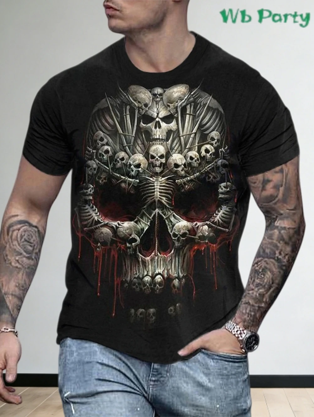 Мужская футболка с 3D-принтом в виде черепа, винтажная, оверсайз, забавная, с коротким рукавом, в стиле стритвир, хип-хоп, Y2K
Мужская футболка с 3D-принтом в виде черепа, винтажная, оверсайз, забавная, с коротким рукавом, в стиле стритвир, хип-хоп, Y2K